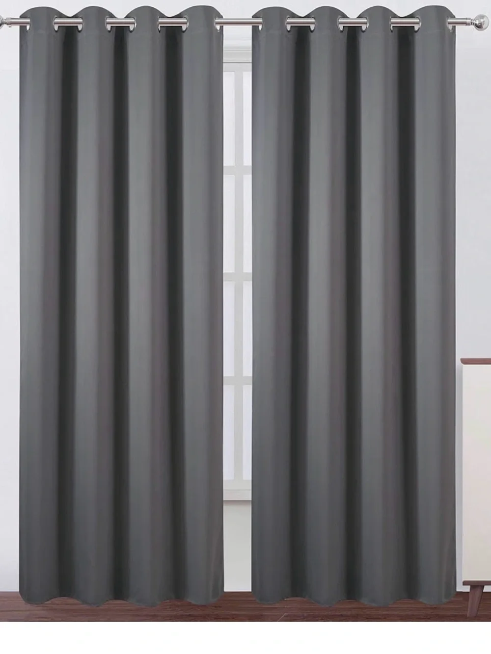 Grey curtains from Amazon
